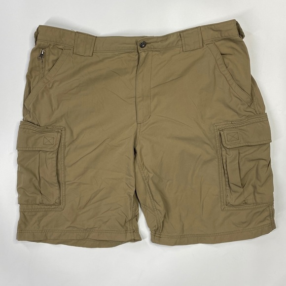 Duluth Trading Co. Cargo Shorts On the Fly 59313 Khaki Inseam 11" 2XL - Picture 1 of 8